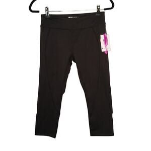 Soybu Full Coverage NWT Yoga Workout Commando Capri Leggings Black Medium